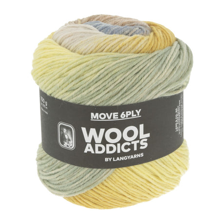 Lang Yarns Move 6-ply – 100g / 270m – Yellow/Camel/Light Blue (0005)
