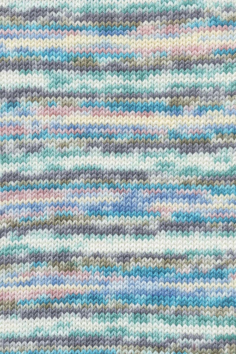 Lang Yarns Move 8-ply – 150g / 300m – Emerald/Blue/Grey/Offwhite (0013) – detail