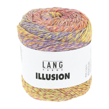 Lang Yarns Illusion – 100g / 270m – Rose/Yellow/Lilac/Orange (0001)