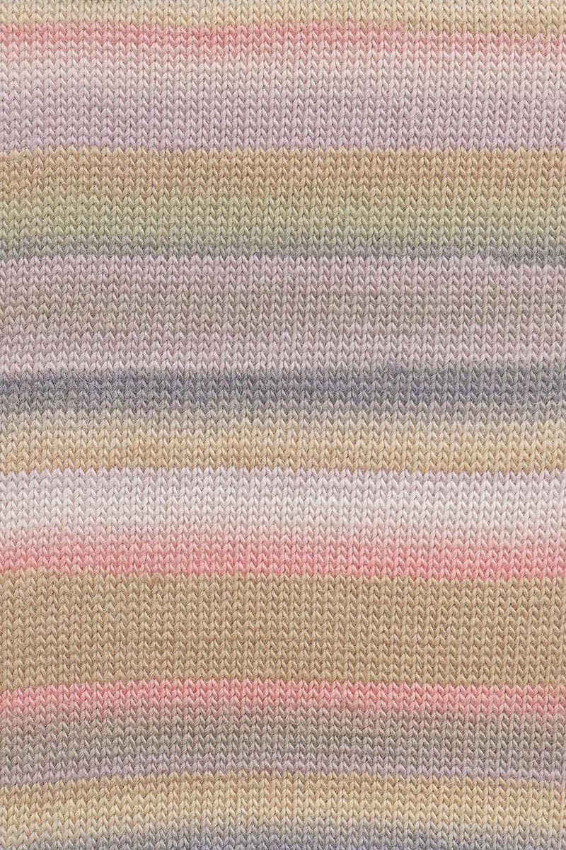 Lang Yarns Aurora yarn, Coral/Brown/Purple/Olive, colour 0001, alternate product photograph