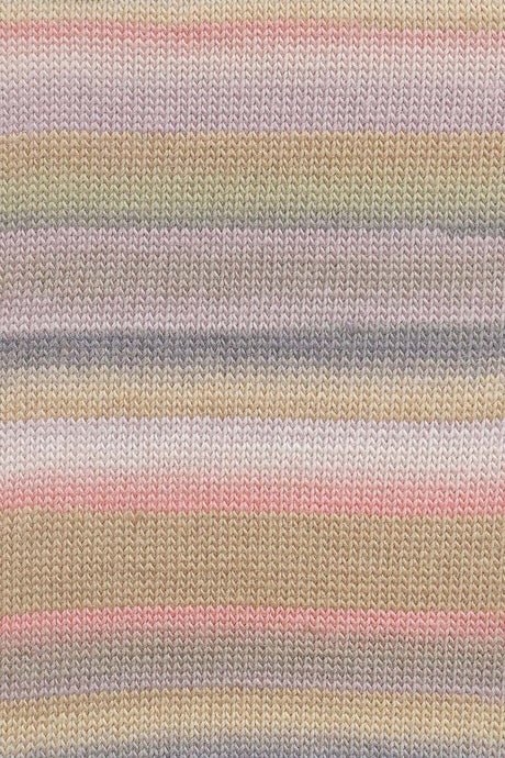 Lang Yarns Aurora yarn, Coral/Brown/Purple/Olive, colour 0001, alternate product photograph