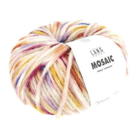Lang Yarns Mosaic – 100g / 140m – Bordeaux/Lilac/Pink/Yellow (0002)