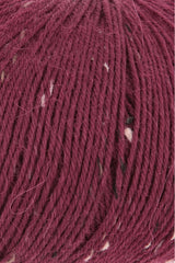 Lang Yarns Alpaca Soxx Tweed – 100g / 387m – Wine Red (0062) – detail