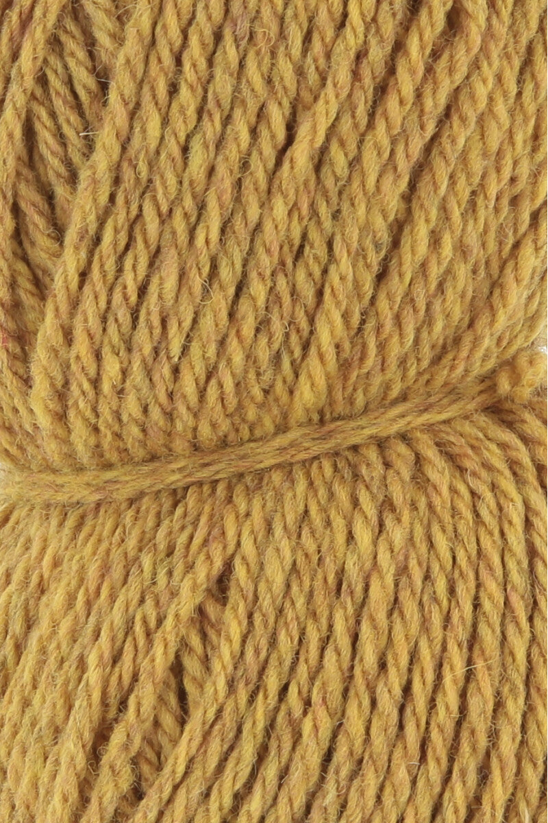 Lang Yarns Donegal Woolen Spun Yarn, 105m / 50g – Mustard Yellow (0011), yarn texture