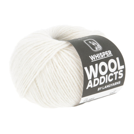 Lang Yarns Whisper – 50g / 125m – White (0001)