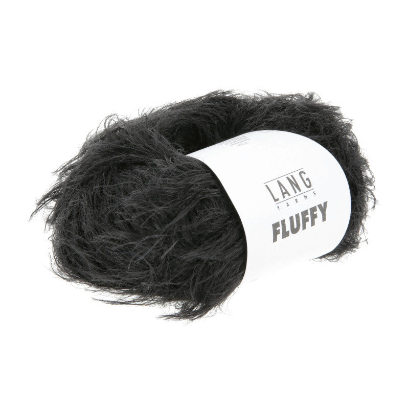 Lang Yarns Fluffy – 50g / 205m – Black (0004)