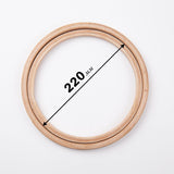 Nurge depth-adjustable screwless beech embroidery hoop.