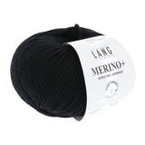 Lang Yarns Merino+ – 50g / 90m – Black (0004)