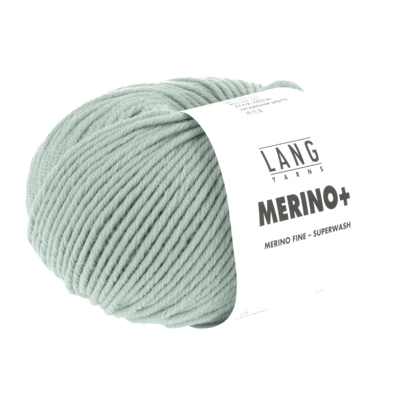 Lang Yarns Merino+ – 50g / 90m – Light Sage (0092)