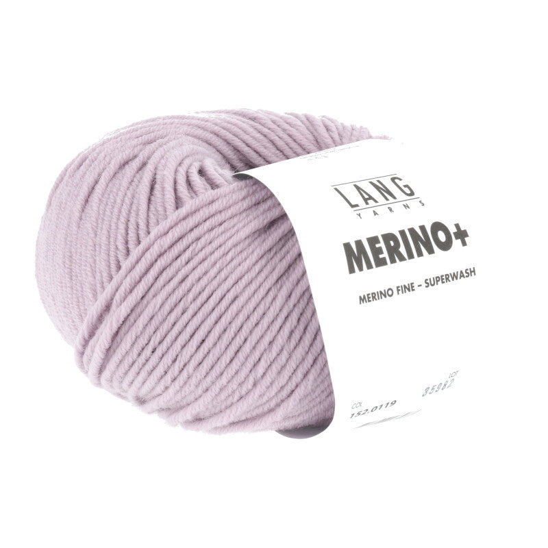 Lang Yarns Merino+ – 50g / 90m – Dark Rose (0119)