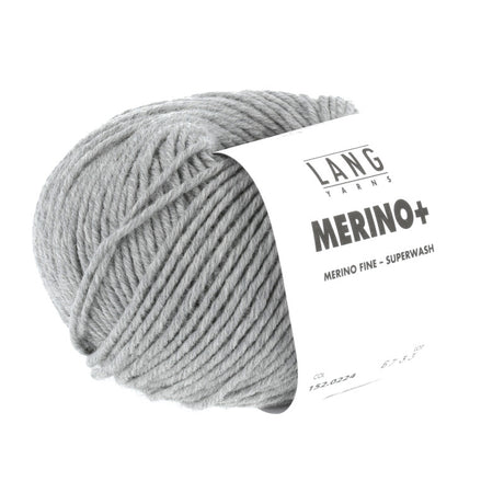 Lang Yarns Merino+ – 50g / 90m – Grey / Mélange (0224)
