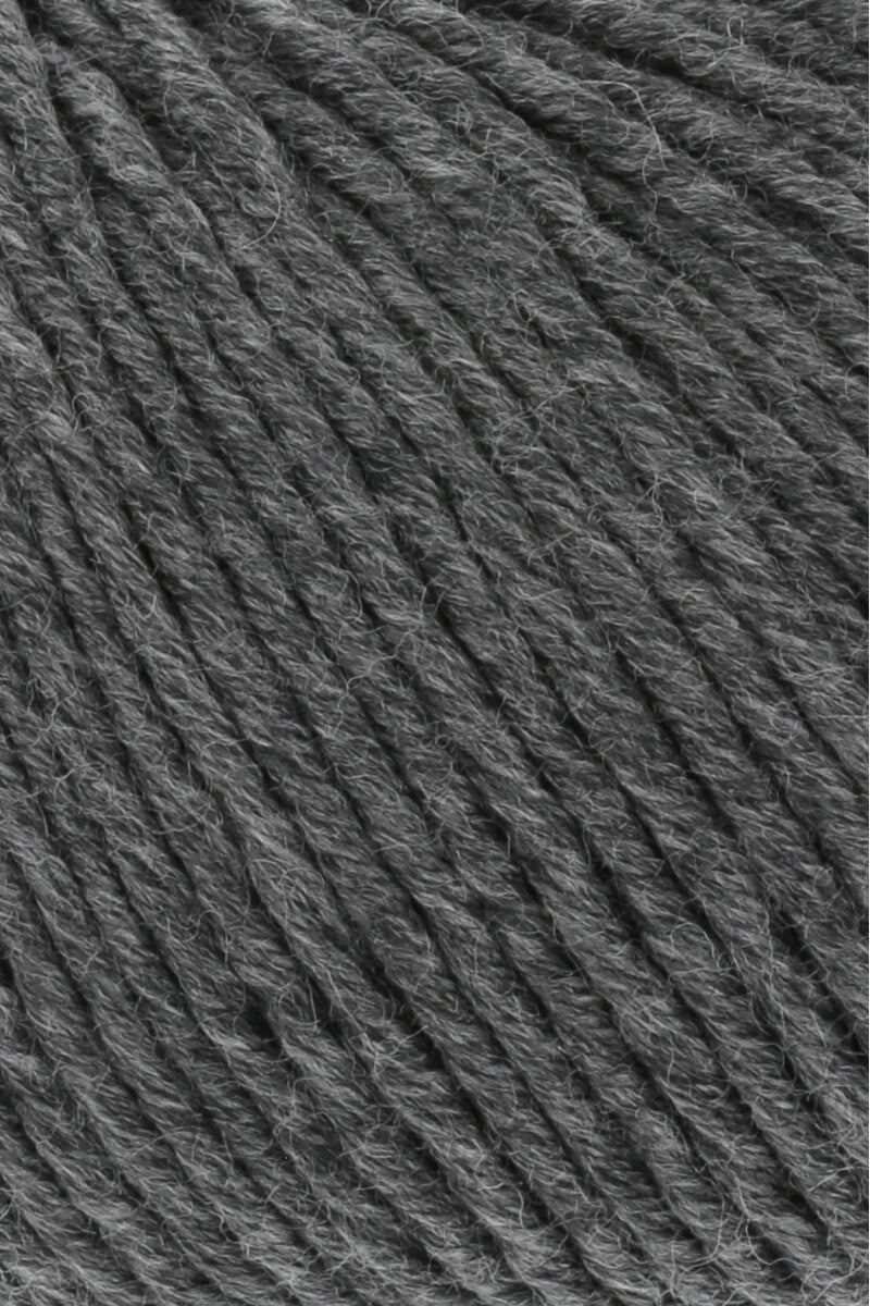 Lang Yarns Merino+ – 50g / 90m – Dark Grey Mélange (0270) – detail