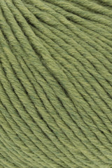 Lang Yarns Merino+ – 50g / 90m – Light Olive Mélange (0297) – detail
