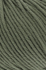 Lang Yarns Merino+ – 50g / 90m – Middle Olive (0397) – detail