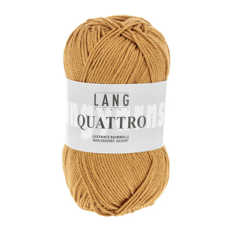 Lang Yarns Quattro – 50g / 120m – Mustard Yellow (0050)