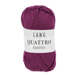 Lang Yarns Quattro – 50g / 120m – Light Bordeaux (0066)