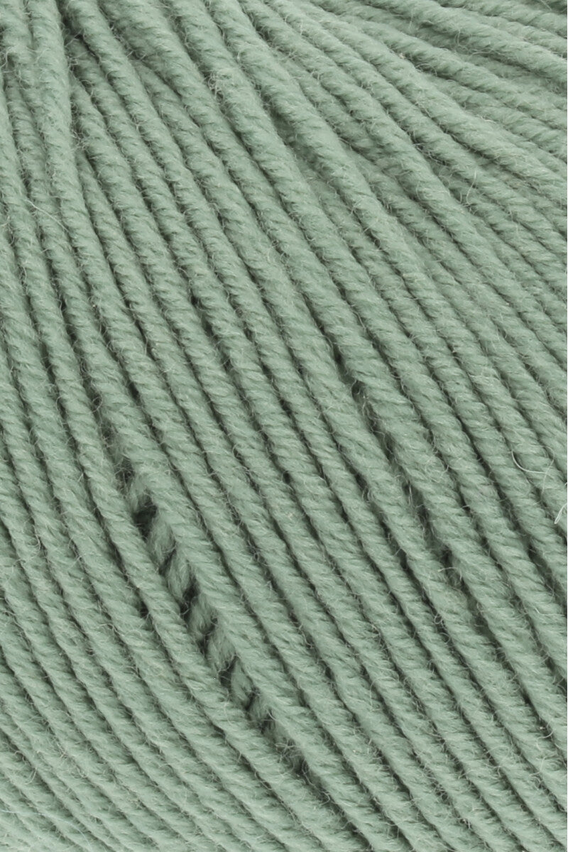 Lang Yarns Merino 150 Yarn, 150m / 50g – Sage (0091), yarn texture
