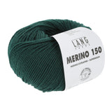 Lang Yarns Merino 150 Yarn, 150m / 50g – Fir (0218)