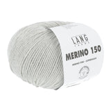 Lang Yarns Merino 150 Yarn, 150m / 50g – Light Grey Mélange (0223)
