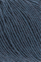 Lang Yarns Merino 150 Yarn, 150m / 50g – Petrol Mélange (0233), yarn texture