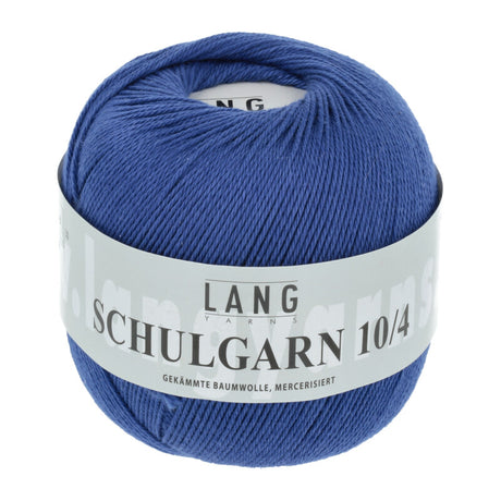 Lang Yarns Schulgarn 10/4 – 100% cotton yarn, 50g/160m – Royal (0006)