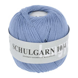 Lang Yarns Schulgarn 10/4 – 100% cotton yarn, 50g/160m – Middle Blue (0010)