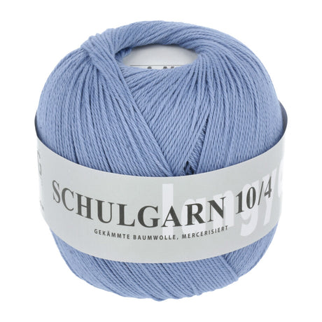 Lang Yarns Schulgarn 10/4 – 100% cotton yarn, 50g/160m – Middle Blue (0010)
