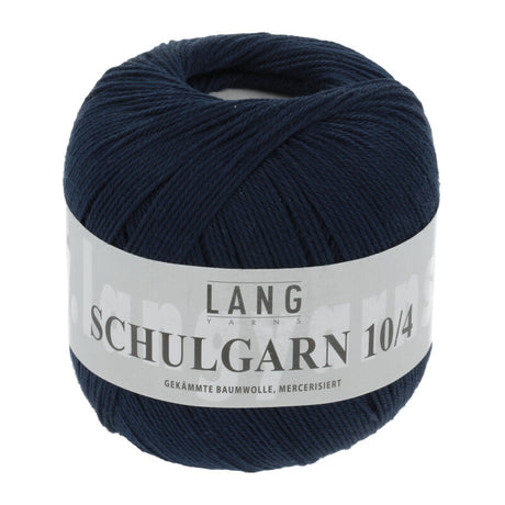 Lang Yarns Schulgarn 10/4 – 100% cotton yarn, 50g/160m – Blue Marine (0034)