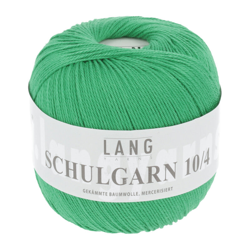 Lang Yarns Schulgarn 10/4 – 100% cotton yarn, 50g/160m – Green (0040)