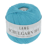 Lang Yarns Schulgarn 10/4 – 100% cotton yarn, 50g/160m – Turquoise (0071)