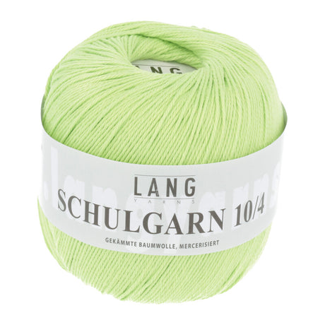 Lang Yarns Schulgarn 10/4 – 100% cotton yarn, 50g/160m – Light Green (0097)