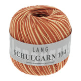 Lang Yarns Schulgarn 10/4 – 100% cotton yarn, 50g/160m – Dusty Orange (0159)