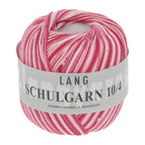 Lang Yarns Schulgarn 10/4 – 100% cotton yarn, 50g/160m – Dusty Red (0160)