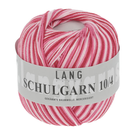 Lang Yarns Schulgarn 10/4 – 100% cotton yarn, 50g/160m – Dusty Red (0160)