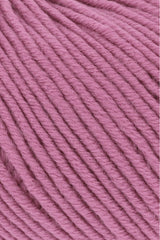 Lang Yarns Merino 120 Yarn, 120m / 50g – Pink (0085), yarn texture