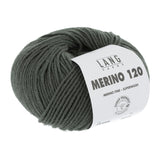 Lang Yarns Merino 120 Yarn, 120m / 50g – Olive (0098)