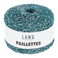 Lang Yarns Paillettes – 25g / 112m – Petrol/Silver (0088)