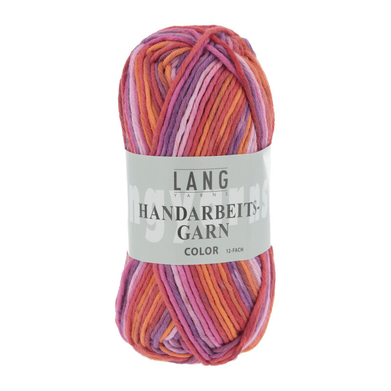 Lang Yarns Handarbeitsgarn Color – Red Printed (0060) – yarn ball