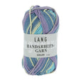 Lang Yarns Handarbeitsgarn Color – Turquoise/Violet/Green Printed (0078) – yarn ball