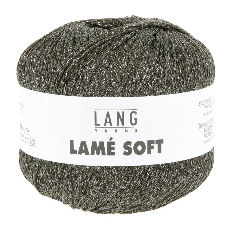 Lang Yarns Lamé Soft – 50g / 190m – Army Green (0099)