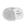 Lang Yarns Mohair Luxe Yarn, 175m / 25g – Light Grey Mélange (0003)