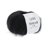 Lang Yarns Mohair Luxe Yarn, 175m / 25g – Black (0004)