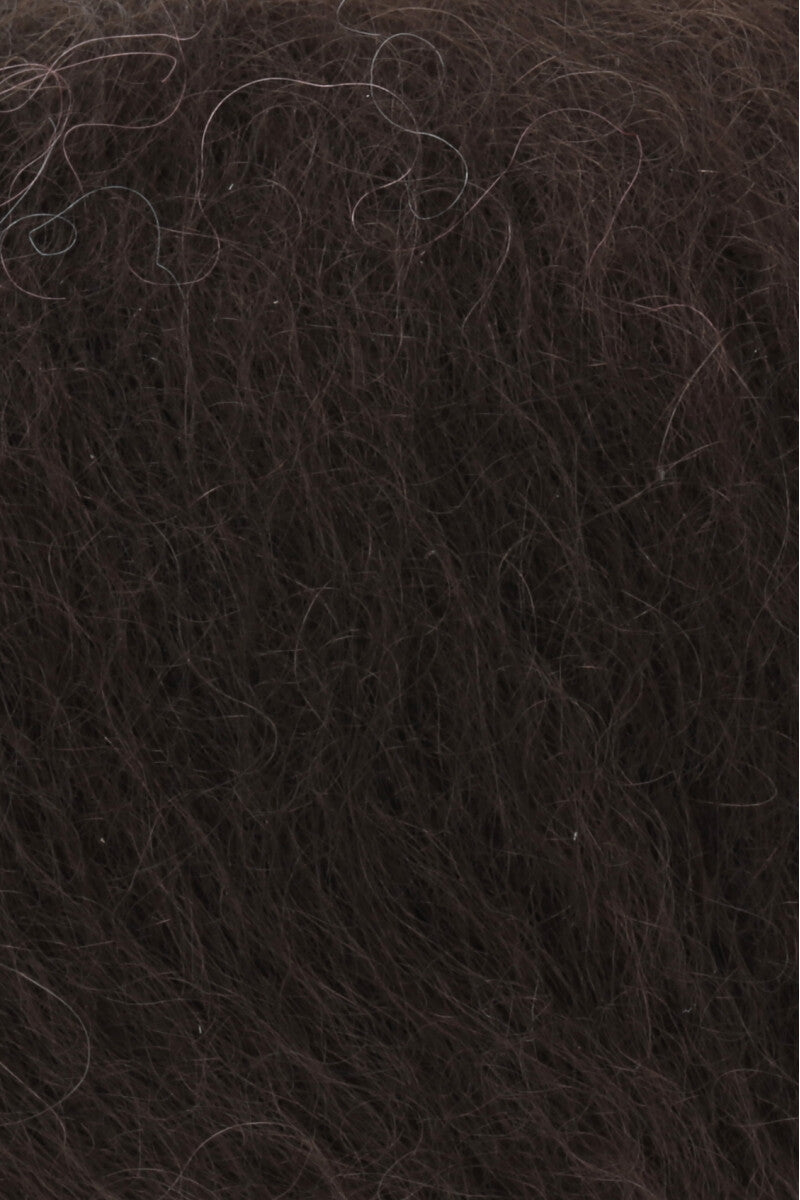 Lang Yarns Mohair Luxe Yarn, 175m / 25g – Chocco (0067), yarn texture