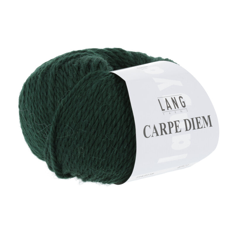 Lang Yarns Carpe Diem – 50g / 90m – Dark Green Mélange (0118)