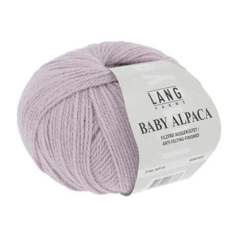 Lang Yarns Baby Alpaca Yarn, 170m / 50g – Dark Rose (0019)