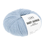Lang Yarns Baby Alpaca Yarn, 170m / 50g – Light Blue Mélange (0021)