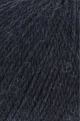 Lang Yarns Baby Alpaca Yarn, 170m / 50g – Dark Jeans Mélange (0234), yarn texture