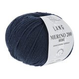 Lang Yarns Merino 200 Bébé Yarn, 203m / 50g – Navy (0325)
