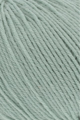 Lang Yarns Merino 200 Bébé Yarn, 203m / 50g – Sage (0392), yarn texture