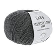 Lang Yarns Merino 200 Bébé Yarn, 203m / 50g – Dark Grey Mélange (0405)